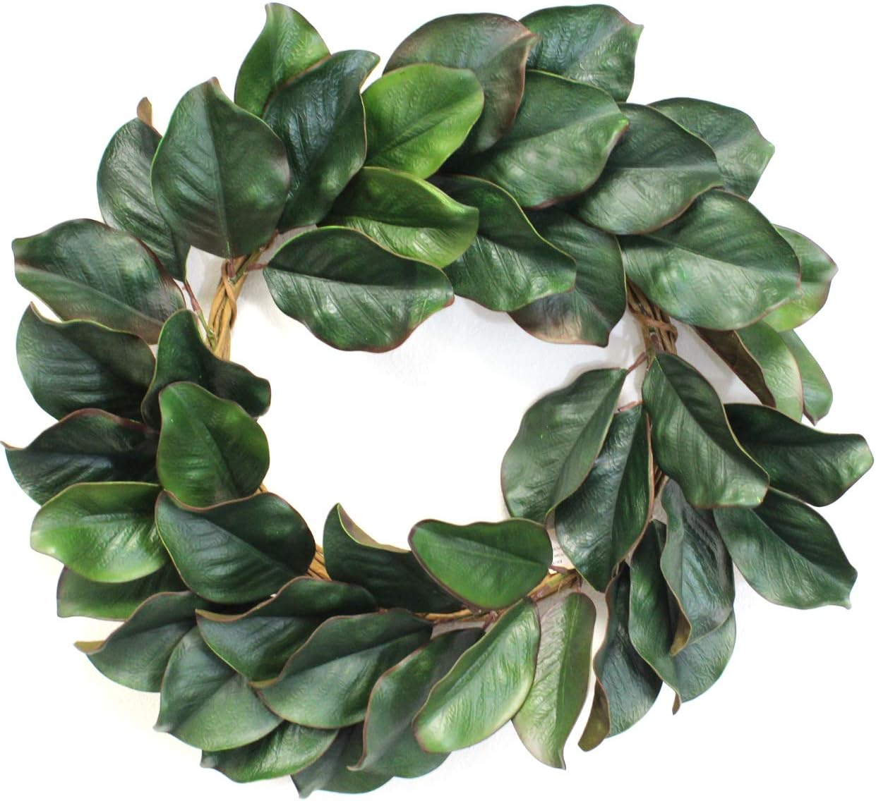 Silk Road Home Magnolia Wreath 24 Inch for Front Door Adjustable Leaves