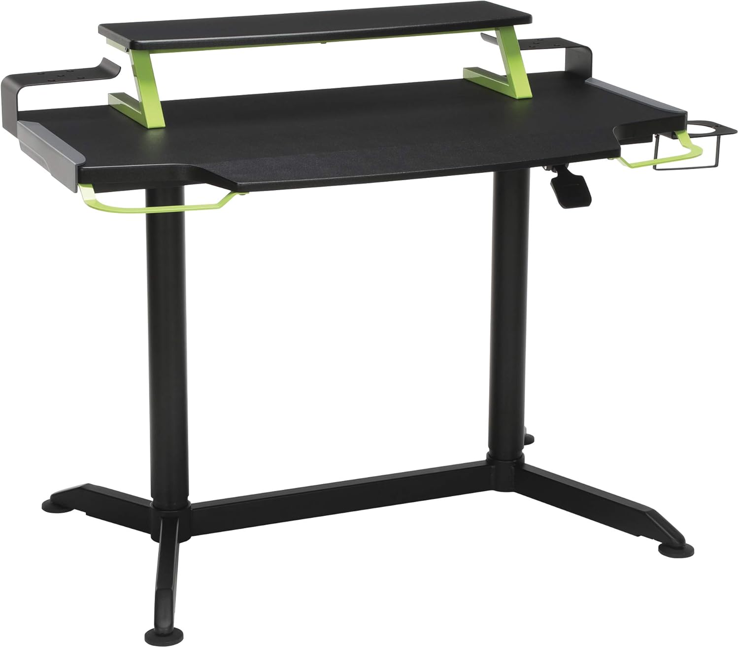 RESPAWN 3000 Gaming Computer Desk - Ergonomic Height Adjustable Gaming Desk, in Green (RSP-3000-GRN)