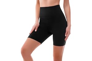 SINOPHANT High Waisted Women Biker Shorts - 6” Buttery Soft Elastic Tummy Control Shorts for Gym, Yoga, Workout