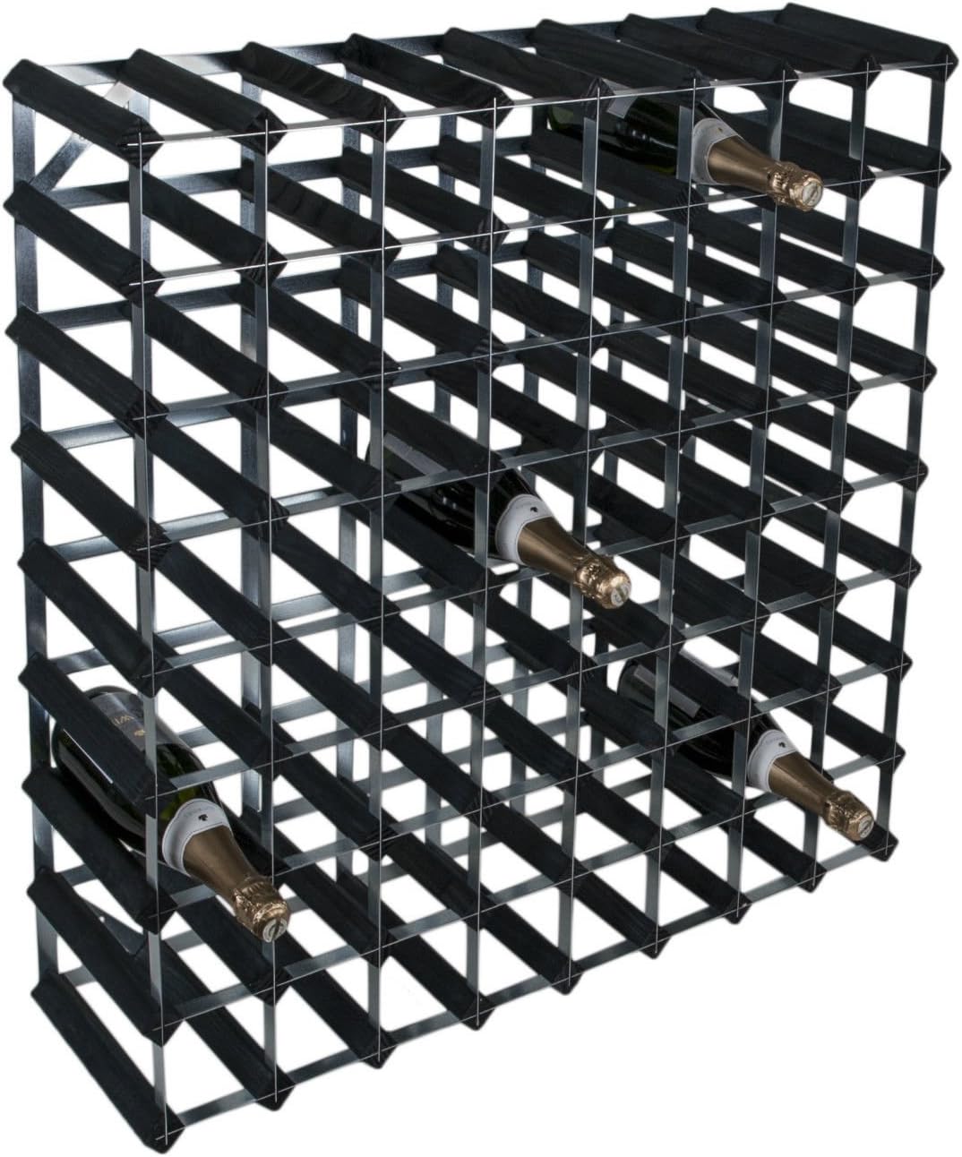 RTA 72 Bottle Traditional Wine RackFully AssembledBlack Pine (FSC