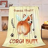 Corgi Blanket Soft Plush Fleece Throw Blankets Cozy Fuzzy Corgi Stuff Bedding Gifts for Women Girls Boys Kids Adults 40"X50"