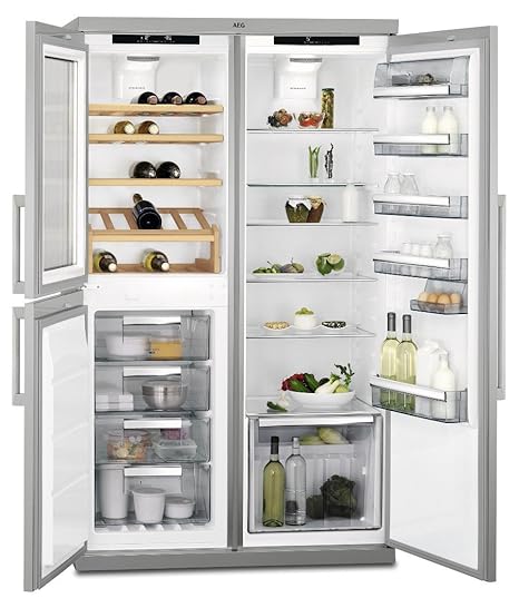 AEG - Congelador combinado Sce 72716 TM acabado acero inoxidable ...