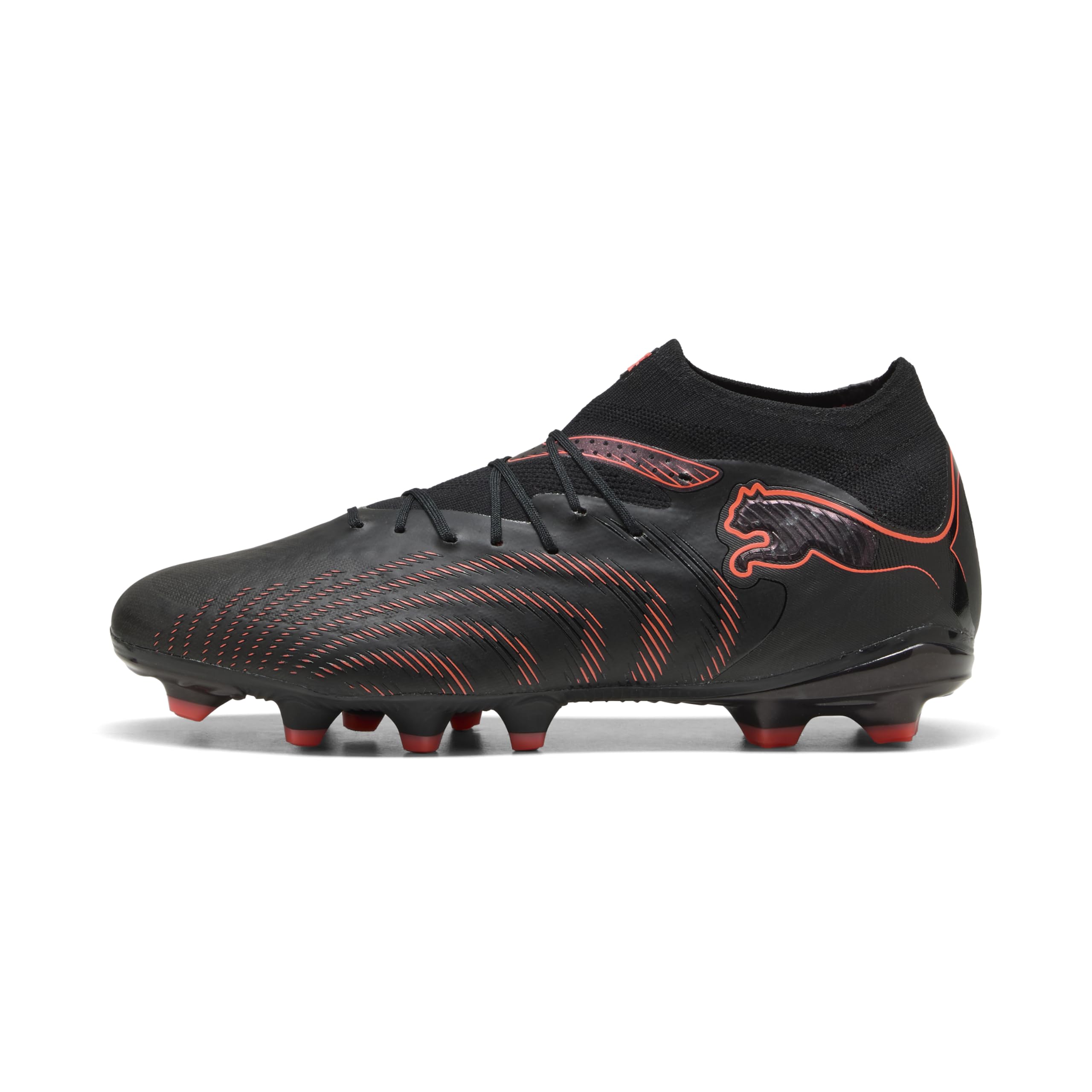 PUMA Unisex Future 9 PRO FG/AG Fußballschuh, schwarz-leuchtendes Rot, Starkes Grau, Größe 43, Puma Schwarz leuchtendes Rot, Starkes Grau, 43 EU