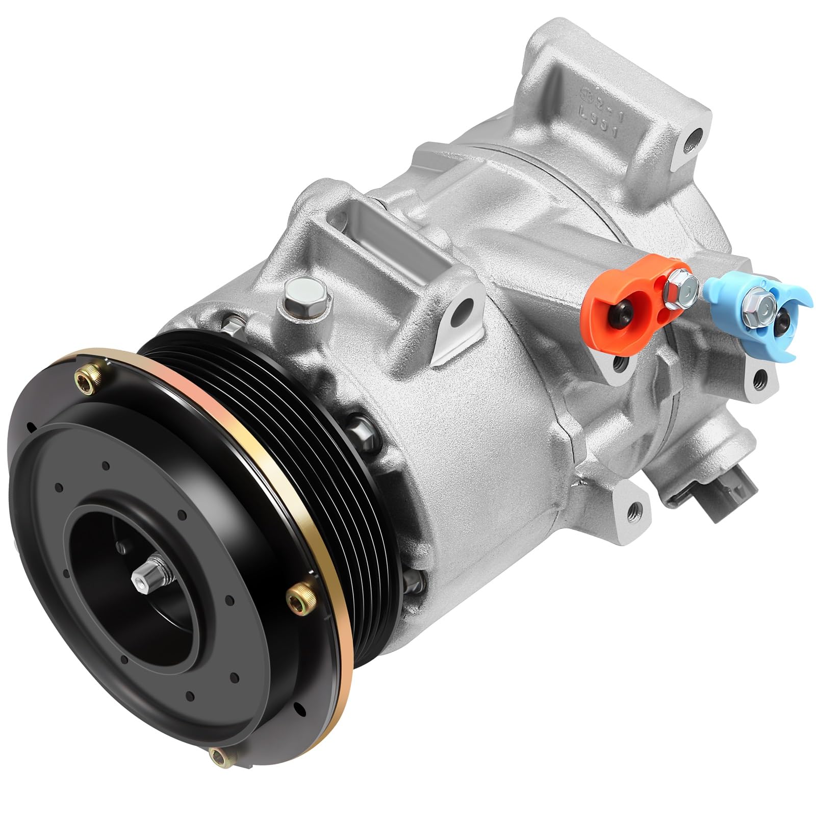 Photo 1 of ECCPP AC Compressor Fit for Toyota Camry RAV4 2.4L 2006-2009 Fit for Toyota Hiace 2.7L 2006-2018 AC Compressor with Clutch 6SEU16C Fast Cooling