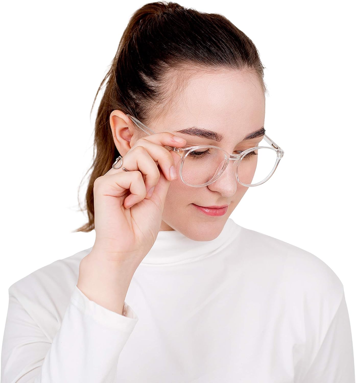 LifeArt Blue Light Blocking Glasses, Computer Reading Glasses, Gaming Glasses, TV Glasses for Women Men Anti Glare (Clear - Image 5