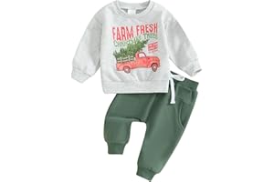 Sprifallbaby Toddler Newborn Baby Boy Outfit Bro Long Sleeve Sweatshirts Pants Clothes Set Infant Boys Fall Winter 2PCS
