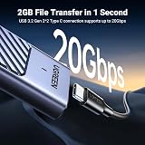 UGREEN M.2 Enclosure NVMe/SATA 20Gbps USB 3.2 Gen2x2 Aluminum 2230-2280 view 2