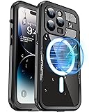 WIFORT for iPhone 14 Pro Waterproof Case, Bulit-in