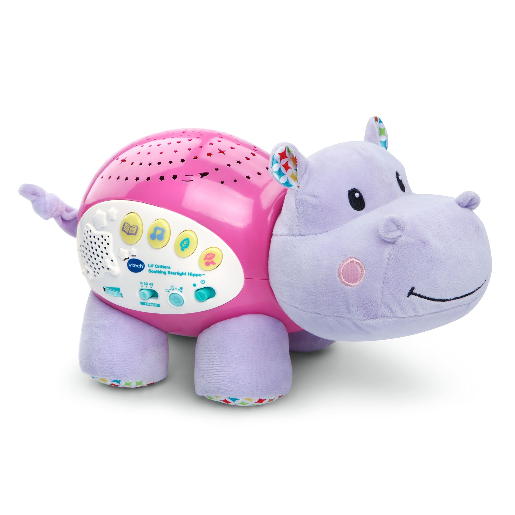 VTech Baby Lil' Critters Soothing Starlight Hippo, Pink (Amazon