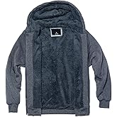Gary Com Heavyweight Sherpa Hoodies for Men, Thick Fleece Lined Full Zip Up Winter Warm Sweatshirts Work Jackets