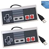 2-Pack Classic Nintendo USB NES Controller USB Famicom Controller Joypad Gamepad,EEEKit Computer Games Solution Kit for Windows PC / MAC / Raspberry Pi