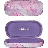 molshine Hard Shell Sunglasses Case,Classic Large Glasses Case for Women Men,Sunglass Eyeglasses