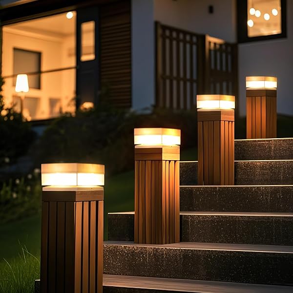 SOLAR POST CAP LIGHTS,50 LUMEM BRIGHTNESS,2 MODES WARM...