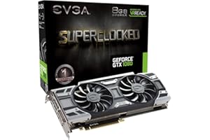 EVGA GeForce GTX 1080 SC GAMING ACX 3.0, 8GB GDDR5X, LED, DX12 OSD Support (PXOC) Graphics Card 08G-P4-6183-KR