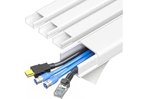 Delamu Cord Hider Cable Concealer, 56.8in Cord Covers for 3-4 Wires on Wall, Cable Hider Cable Management, Wire Hider Wire Co