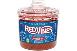 Red Vines Red Original Licorice Twists (4 Pound Jar)