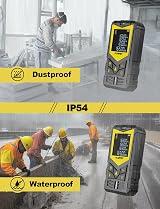 Olufey OL120A Laser Measure Distance Meter IP54 LCD Backlit Bubble Levels view 7