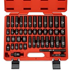 NEIKO 02440A 3/8-Inch-Drive Impact Socket Set, SAE