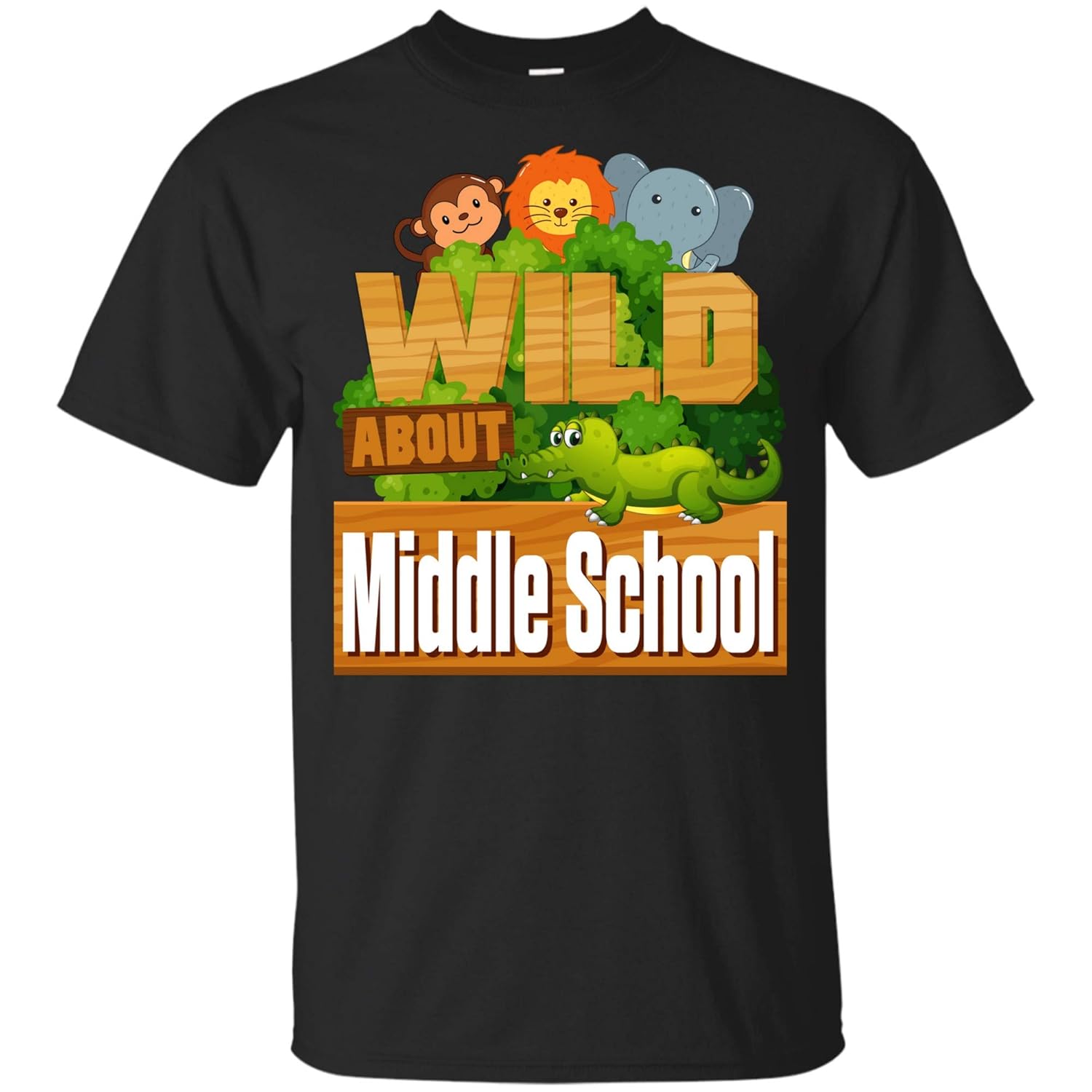 Wild About Middle School T Shirt Gifts For Back To School First Day Of