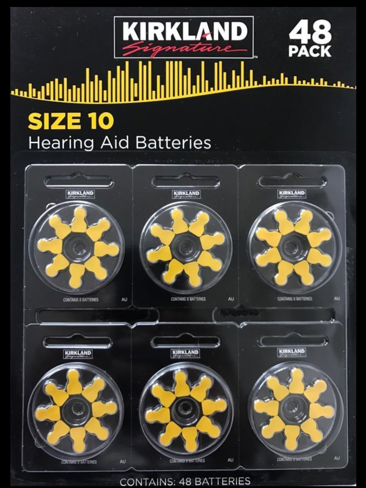 Kirkland Signature Premium Quality Hearing Aid Batteries 48