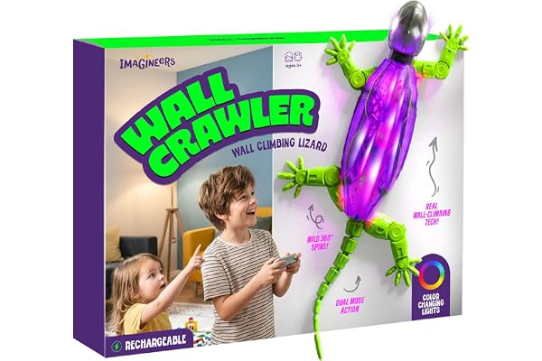 Remote Control Wall Crawler Gecko - Gifts for 4 5 6 7 8 9 10 Year Old Boy & Girls - Kids Toys for Ages 3-5, 5-7 - Boys Toys A