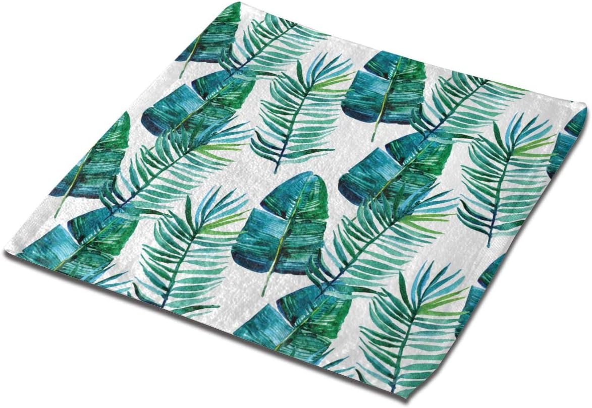 WHOO93Y Banana Tree Leaf,Palm Leaf Pattern Bath Towels