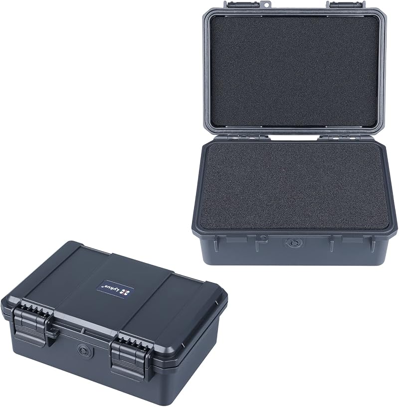 Lykus HC-1820 Mini Hard Case Dry Box Foam Insert IP66 Splash-Proof Cellphone