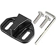 X AUTOHAUX Door Tailgate Lock Buckle for Toyota Fj Cruiser Xf10 2007-2020 Land Cruiser Prado Fj120 Fj150 2003-2022 Rav4 Stopper Protection Striker Limiting Move Solve Aluminum Alloy Black