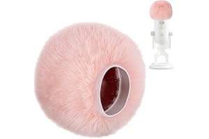 PhantAccy Pop Filter/Windscreen for Blue Yeti and Yeti Pro Microphones, Furry Mic Cover for Wind and Ambient Noise Reduction