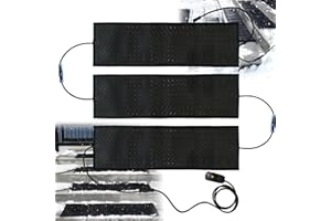 anqaros Heated Snow Melting Mats,10x30in (3pcs) Snow Melting Mats Outdoor,Electric Ice Melting Mats for Winter Snow Removal,Heated drivewayDriveway Walkway Mats Outdoor with 10ft Power Cord