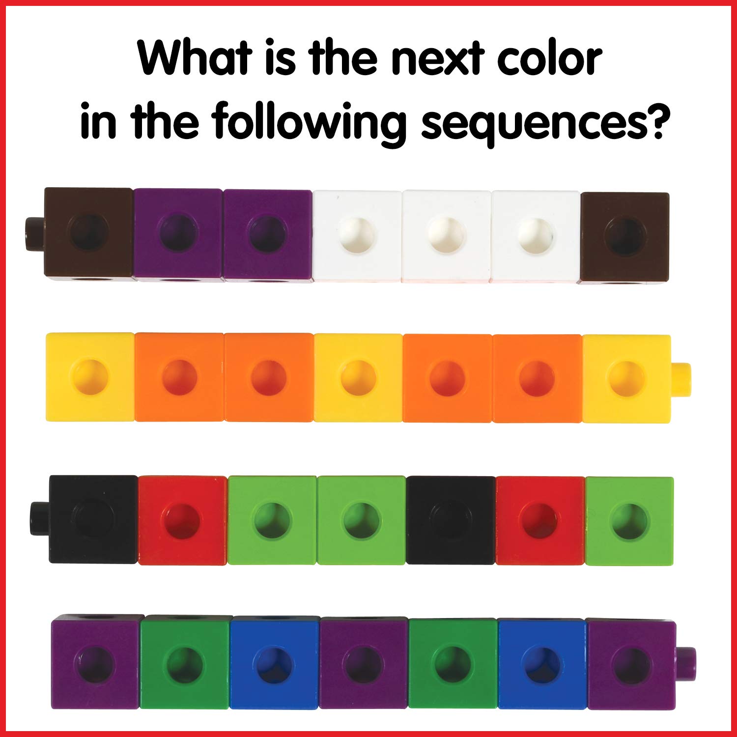 Edx Education Linking Cubes - in Home Learning Toy for Early Math - Set of 100 - .8 inch Size - Connecting Blocks - Preschoolers Aged 3+ and Elementary Aged Kids: Industrial & Scientific