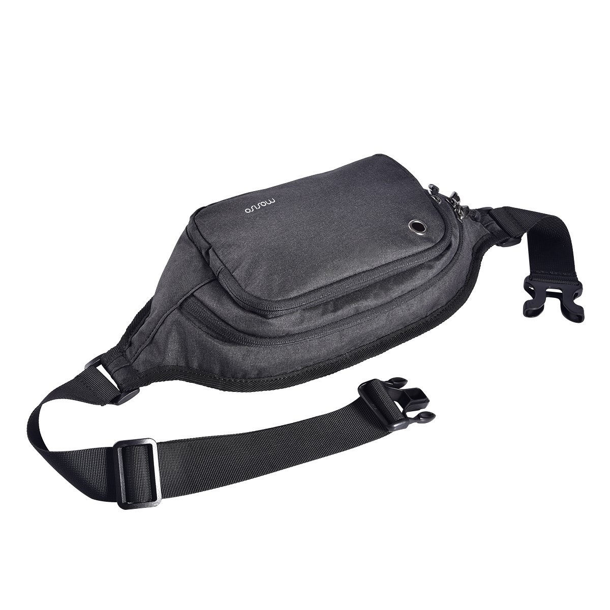 Marsupio Uomo Donna Marsupio In Vita Unisex Per Viaggi E Sport - Pratico E Leggero, In Nylon, Colori Black/gray/purple Marsupio Viaggio Vacanza Cintura Portamonete Nylon - Foto 9