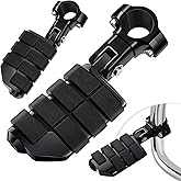 Benlari Highway Pegs, Motorcycle Foot Pegs Stainless Steel 1in 1-1/4in 25mm 32mm Fit for Harley Davidson for Honda for Suzuki for Kawasaki Engine Guards Crash Bars Style 3 (Black)