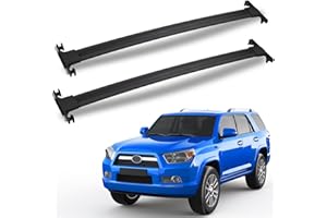 FengYu Roof Rack Cross Bars 220lb Compatible with Toyota 4Runner 2010-2024, Heavy Duty Aluminum clampers and Bars, Rooftop Cargo Rail Crossbars Canoe Bike Kayak Car Black Luggage Racks Carrier