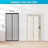 Koorium Magnetic Fly Screen Door Curtain Bug Mesh Insect Protection 90x210cm view 2