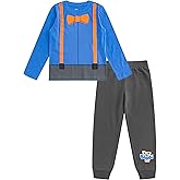 Blippi Boys Long Sleeve T-Shirt and Pants Set for Toddlers and Big Kids