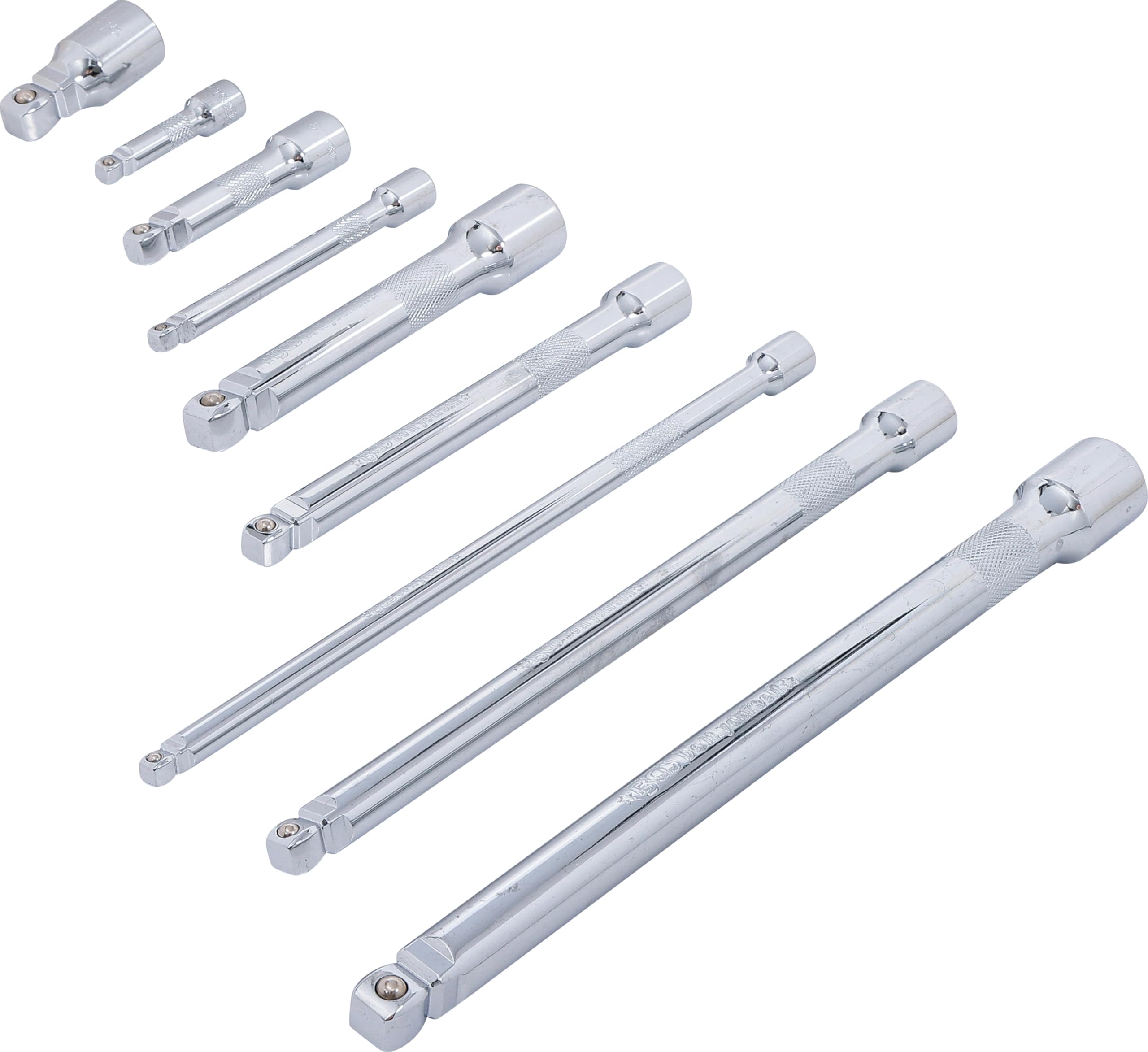 BGS Diy 6113 | "Wobble" Extension Bar Set | 6.3 mm (1/4") / 10 mm (3/8") / 12.5 mm (1/2") | 9 pcs.