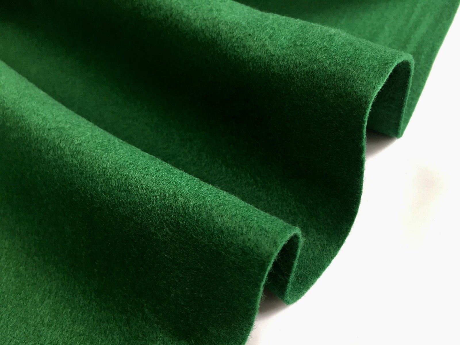 Felt Fabric Material Craft Plain Colours Soft Polyester, 2mm Thickness - 102cm Wide (Dark Green, 1 Meter)