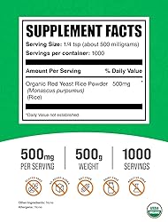 BulkSupplements.com Organic Red Yeast Rice Powder