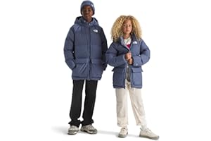 THE NORTH FACE Teen North Down Fleece-Lined Short Parka | 600 Fill Waterfowl Down, Water Repellent, Insulated Hood, & Pockets