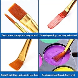 AROIC Acrylic Paint Brush Set, 2 Packs / 20 pcs