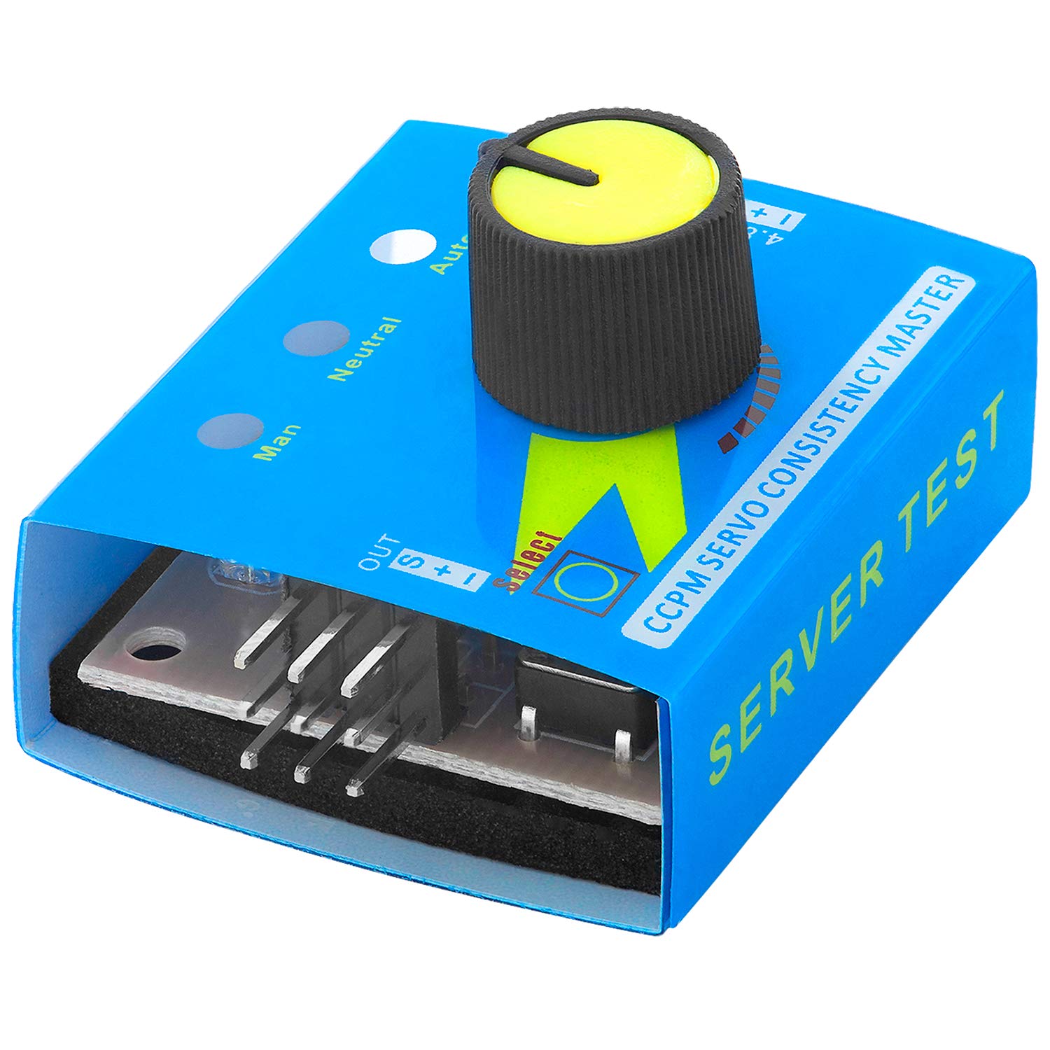 AZDelivery Multi Servo Tester 3CH ECS Speed Current Controller 4.8-6V Power CCPM Servo Consistency Master 15mA Meter Server Test Centering Tool including E-Book!