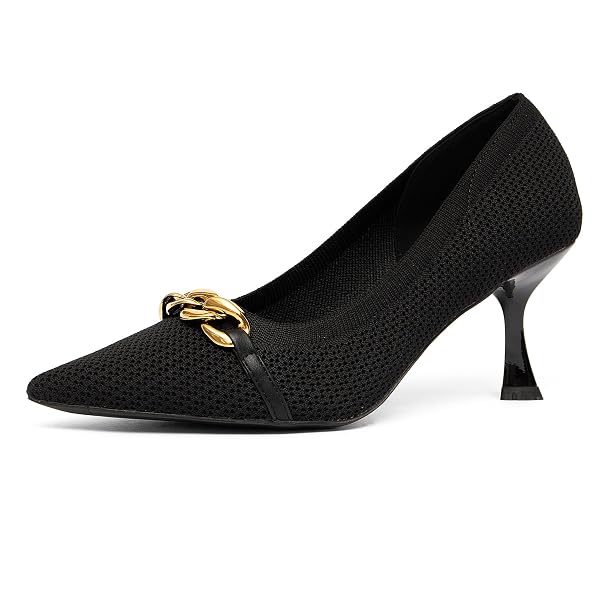 NEWBELLA MOUSSE FIT WOMEN’S KNITTED POINTED TOE STILETTO...