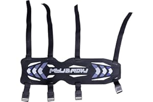 Moyujian 11.2in Long/6.7in Short Armguard Professional Competition Archery Bow Range with 4-Strap/2-Strap Buckles Shooting Practice Guard Nylon Carbon Forearm Protector Arm Guard