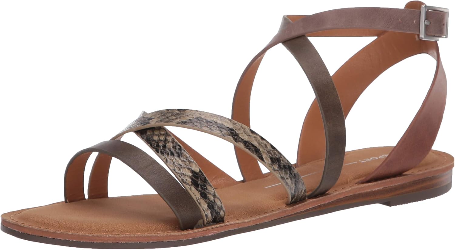 report black flat sandals