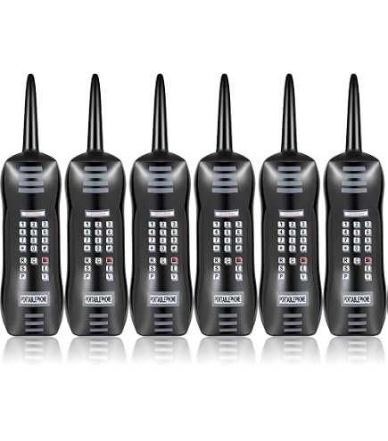 Smiffys Aufblasbares Retro-Handy – Schwarz, 76 Cm Lang, Packung Mit 2 Stück, Für 90er Party & Kostüm