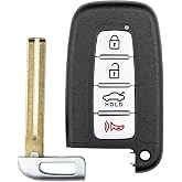 Vurkcy Key Fob Replacement for 2011-2015 Hyundai Azera Sonata/ 12-14 Equus | 12 13 Elantra Sedan/ 09-13 Genesis Sedan/ 09-13 Kia Optima/ 10-12 Borrego/ 11-13 Forte Sorento/ 11-14 Rio, SY5HMFNA04, 4 Btn