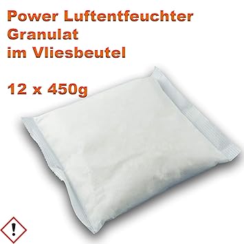 12x CAGO Luftentfeuchter Raumentfeuchter Granulat im Vliesbeutel 450g