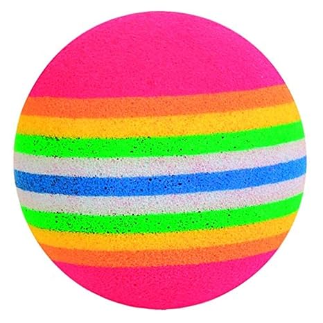 16 uds. Pelota Arcoiris 3.5 cm TRIXIE Juguete para gatos: Amazon ...