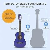 Music Alley 30 Inch Junior Classical Acoustic Guitar for Kids with Bag view 2